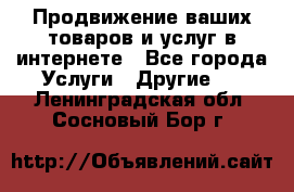 Продвижение ваших товаров и услуг в интернете - Все города Услуги » Другие   . Ленинградская обл.,Сосновый Бор г.